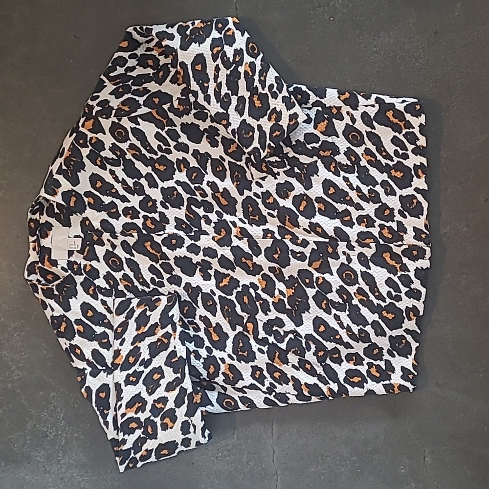 H&M LEOPARD ANIMAL PRINT JACKET